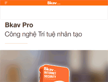 Tablet Screenshot of bkav.com.vn